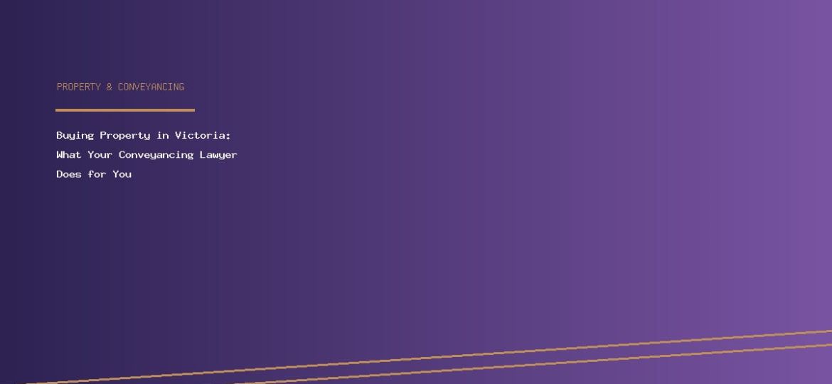 Conveyancing lawyers Frankston - buying property Victoria