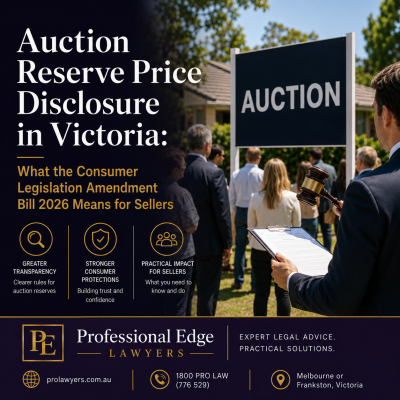 Auction Reserve Price Disclosure in Victoria